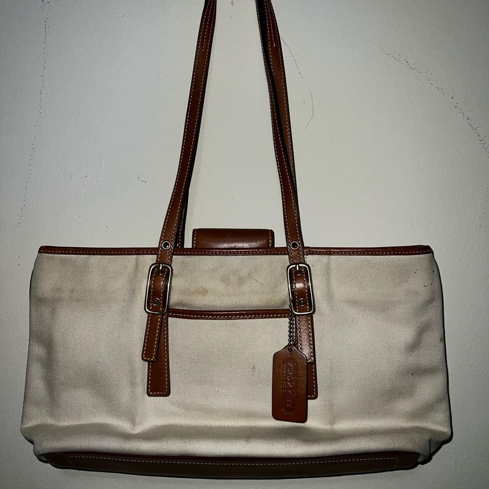 Coach canvas purse